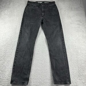 VINTAGE Wrangler‎ Jeans Mens 32x32 (Fits 30x32) Black Faded MWM25BK Regular Fit